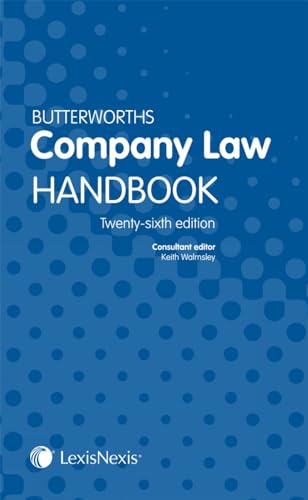 Beispielbild fr Butterworths Company Law Handbook zum Verkauf von AwesomeBooks