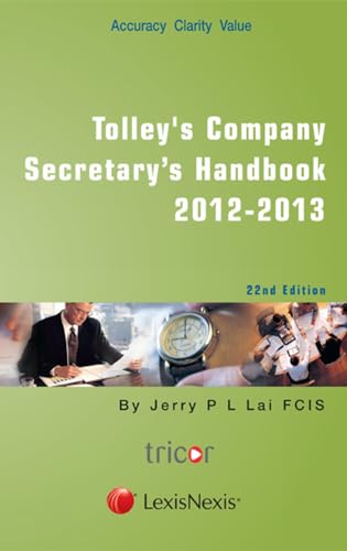 Tolley's Company Secretary's Handbook (9781405770293) by Jerry P.L. Lai