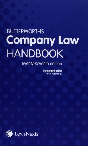 Beispielbild fr Butterworths company law handbook zum Verkauf von WorldofBooks