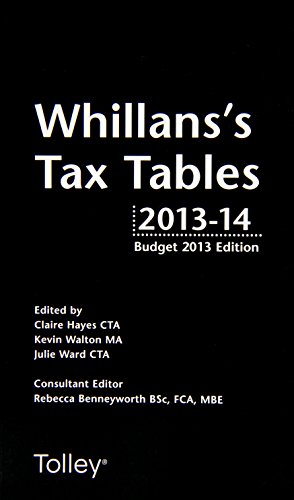 Stock image for Whillan's Tax Tables 2013-14 for sale by Bahamut Media