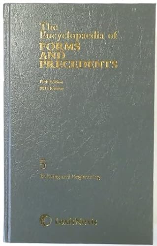 Stock image for The Encyclopaedia of Forms and Precedents: Building and Engineering (Volume 5) for sale by Anybook.com