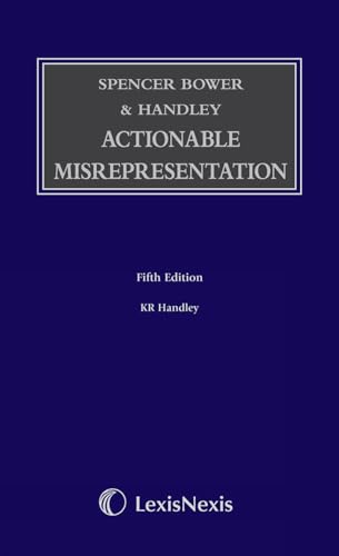 9781405782845: Spencer Bower & Handley: Actionable Misrepresentation