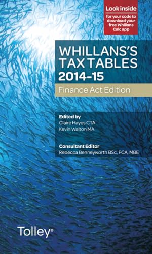 Stock image for Whillans's Tax Tables 2014-15 (Finance Act edition) for sale by WorldofBooks