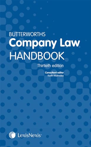 Beispielbild fr Butterworths Company Law Handbook zum Verkauf von Greener Books