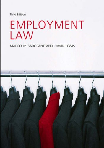Beispielbild fr Employment Law (3rd Edn) zum Verkauf von Anybook.com