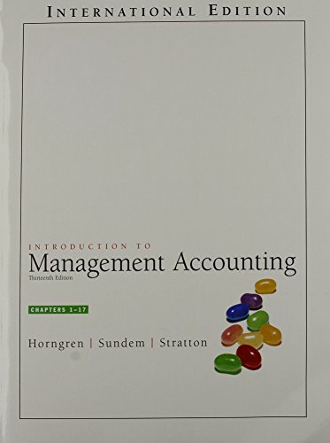 Introduction to Management Accounting: AND Blackboard Onekey Student Access Kit Chapters 1-17 (9781405809566) by Charles Horngren