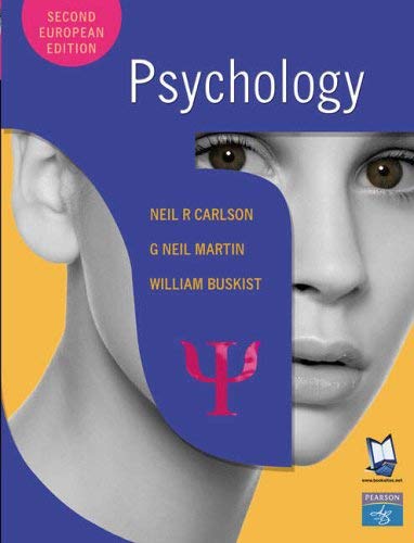 Psychology (9781405810180) by Neil R. Carlson; G. Neil Martin; William Buskist