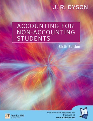 Online Course Pack: Accounting for Non-Accounting Students with OneKey BB Access Card: Dyson, Accounting for Non-accounting Students 6e (9781405810432) by Dyson, J.R.