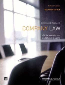 Beispielbild fr Smith & Keenan's Company Law: with Scottish Supplement zum Verkauf von WorldofBooks