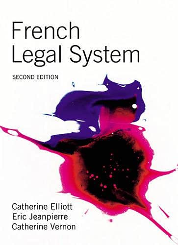 Beispielbild fr French Legal System: 2nd zum Verkauf von AwesomeBooks