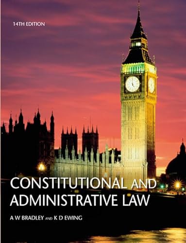 9781405812078: Constitutional and Administrative Law