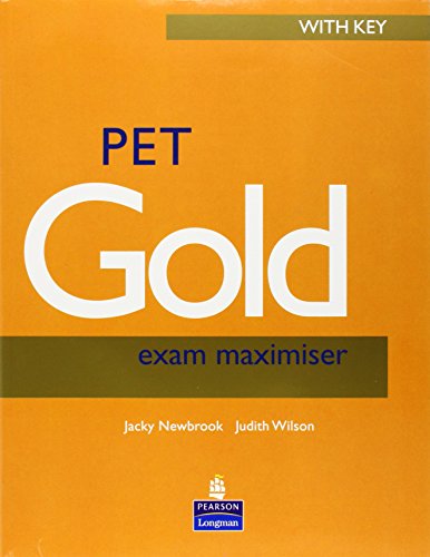 Imagen de archivo de Gold Series PET, Exam Maximiser (with Key), w. Audio-CD (Practice Tests Plus) a la venta por medimops