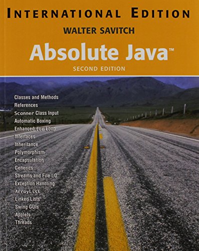 Absolute Java: AND Practical Debugging in Java (9781405825054) by Walter Savitch