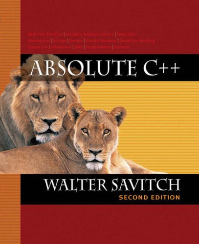 Absolute C++ (9781405825146) by Unknown Author