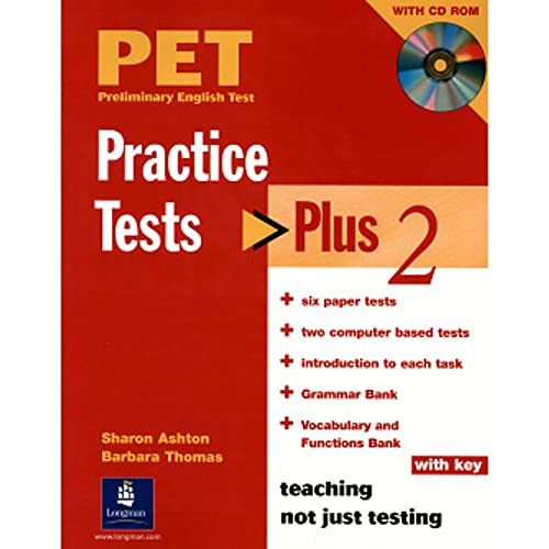 PET Practice Tests Plus 2: Book with CD-Rom (Key Included) (9781405831376) by Thomas, Barbara