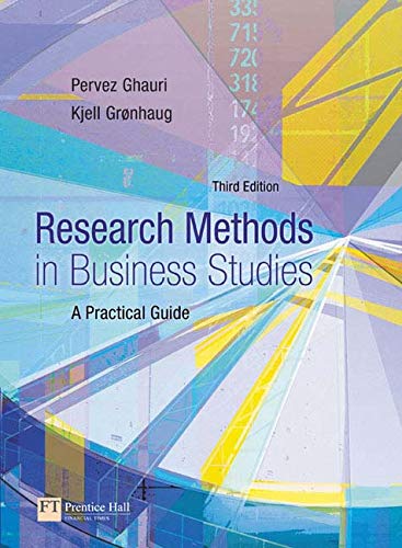 Research Methods in Business Studies: A Practical Guide: AND Onekey Blackboard Access Card (9781405832069) by Ghauri, Pervez