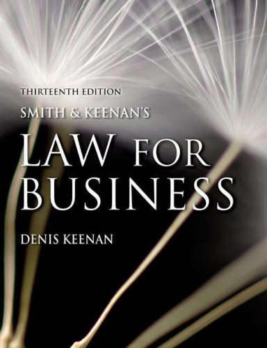 9781405832335: Online Course Pack: Smith & Keenan's Law for Business with OneKey Blackboard Access Card: Keenan, Law for Business 13e