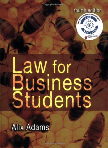 9781405832625: Law for Business Students