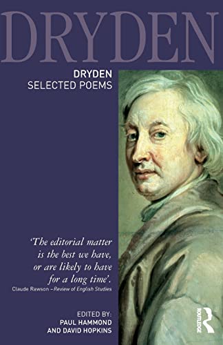 9781405835459: Dryden:Selected Poems (Longman Annotated English Poets)