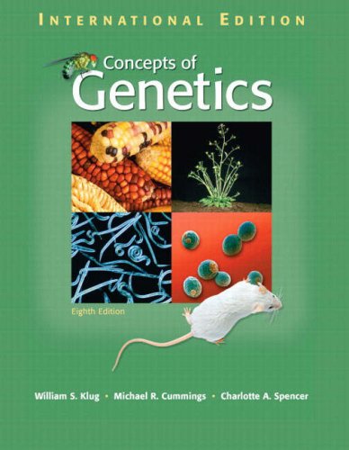 Concepts of Genetics: WITH General, Organic and Biological Chemistry, Platinum Edition AND Blackboard Student Access Card: With Student Companion Website Access Card Package (9781405836548) by William S. Klug