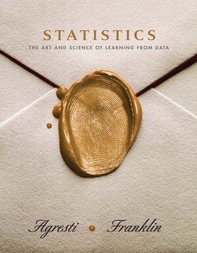 Statistics (9781405839372) by Alan Agresti; Ralph L. Rosnow