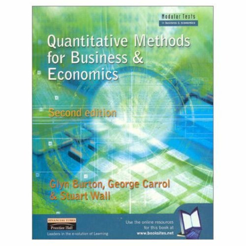 Valuepack:Quantitative Methods for Business and Economics with Economics for Business & Management:A Student Text and The Business Student ... Students Handbook Premium CWS Pin Card (9781405839686) by Burton, Glyn; Carroll, George; Wall, Stuart; Griffiths, Mr Alan; Cameron, Sheila