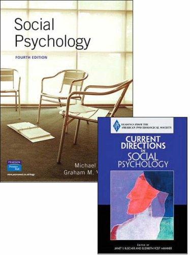 Social Psychology: AND APS, Current Directions in Social Psychology (9781405841245) by Michael A. Hogg; Graham M. Vaughan; Janet Ruscher; Elizabeth Yost Hammer