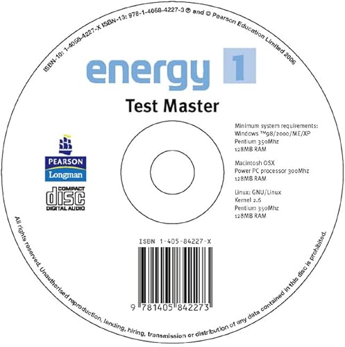 9781405842273: Energy 1 Test Master CD-ROM