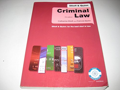 Beispielbild fr Criminal Law zum Verkauf von AwesomeBooks