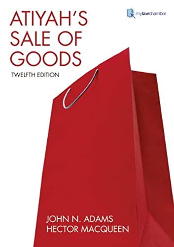 Imagen de archivo de Atiyah's Sale of Goods (12th Edition) a la venta por Ergodebooks