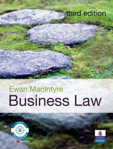 Business Law (9781405860048) by Ewan MacIntyre