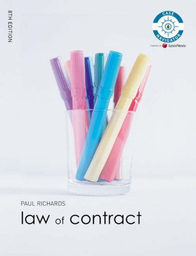 Law of Contract (9781405860062) by Paul Richards