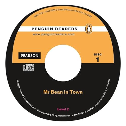 Peguin Readers 2:Mr Bean in town Book & CD Pack (9781405878593) by Atkinson, Rowan