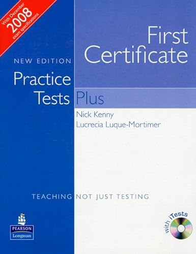 Imagen de archivo de Practice Tests Plus FCE New Edition Students Book Without Key/CD-Rom Pack a la venta por Blackwell's