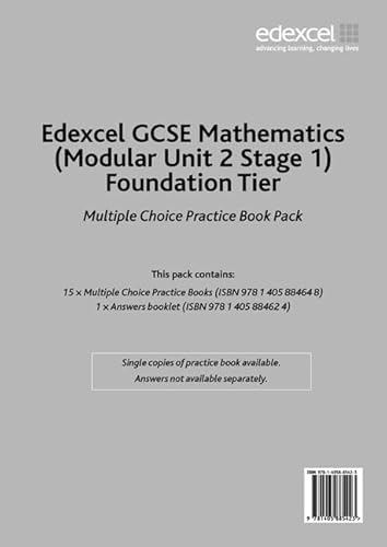 Stock image for Edexcel GCSE Maths: Modular Foundation Multiple Choice for sale by WorldofBooks