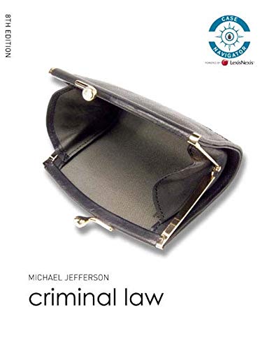 Criminal Law: WITH Law of Contract AND English Legal System AND Asking the Right Questions, a Guide to Critical Thinking AND How to Write Better Law ... for Success in Exams and Assignments (9781405886420) by Jefferson, Michael