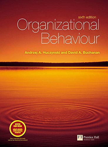 Online Course pack: Organizational Behaviour: An introductory text/ onekey coursecompass, student access kit, organizational behaviour/ organisational ... AND Organisational Theory, Selected Readings (9781405886642) by Huczynski, Dr Andrzej; Buchanan, Prof David; Robbins, Stephen P.; Pugh, Derek