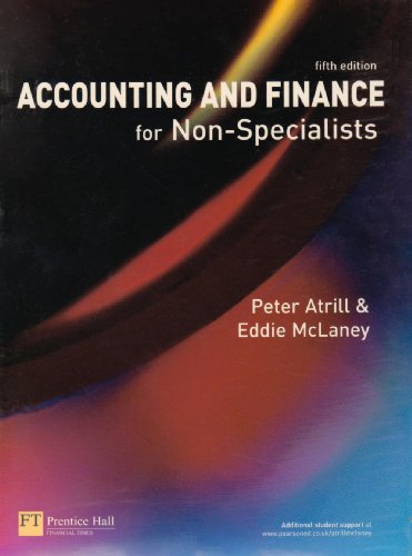 Accounting and Finance for Non-specialists: WITH Law of Tort AND Constitutional and Administrational Law (9781405886710) by Atrill, Peter