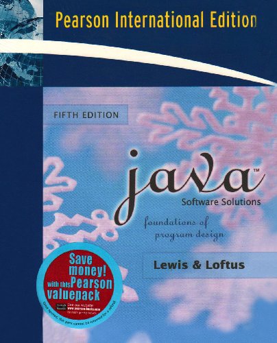 Java Software Solutions: Foundations of Program Design (9781405887991) by John Lewis; MyCodeMate; William Loftus