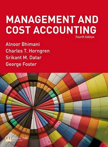 Beispielbild fr Management and Cost Accounting/ManageBhimani, Alnoor; Horngren, Charl zum Verkauf von Iridium_Books