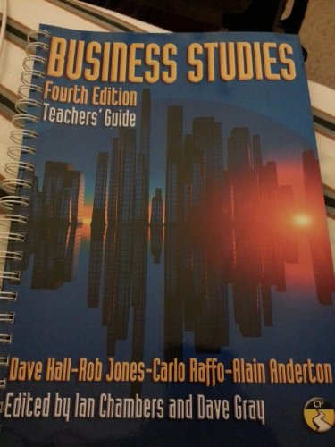 Imagen de archivo de Business Studies Teacher's Guide : Fourth Edition a la venta por Better World Books Ltd