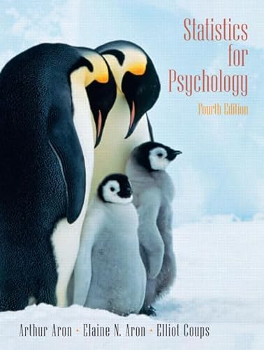 Statistics for Psychology: WITH "Biopsychology" AND "Introduction to Behavioral Research Methods" AND "Cognitive Psychology, Applying the Science of the Mind" AND "Social Psychology" (9781405893374) by Arthur Aron; Elaine N. Aron; Elliot J. Coups