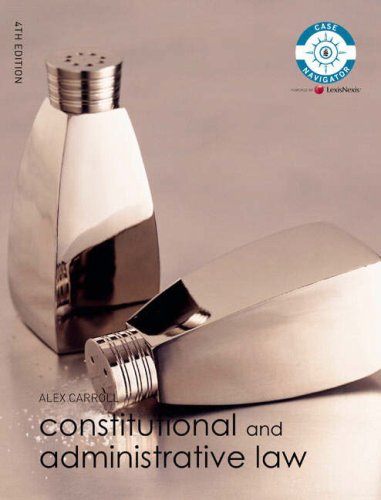 Constitutional and Administrative Law: AND "Law Express, Constitutional and Administrative Law" (9781405893534) by Alex Carroll