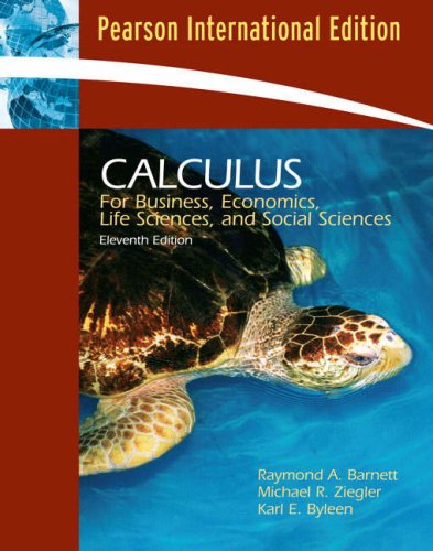 9781405893664: Calculus for Business, Economics, Life Sciences and Social Sciences