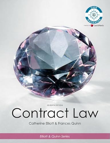 Beispielbild fr Contract Law zum Verkauf von Better World Books
