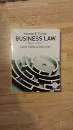 Beispielbild fr Keenan and Riches' Business Law zum Verkauf von AwesomeBooks
