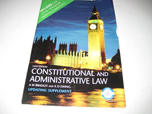 Imagen de archivo de Constitutional and Administrative Law: Updating Supplement a la venta por AwesomeBooks