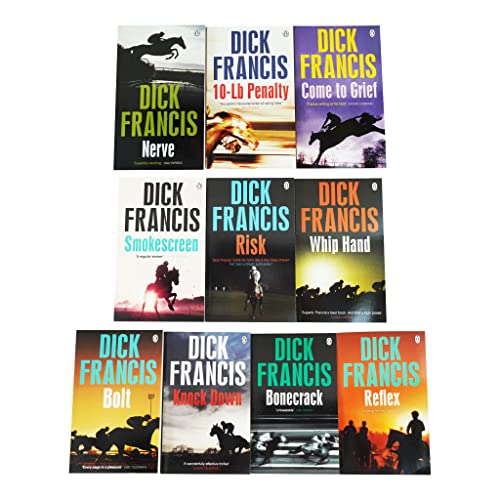 Stock image for Dick Francis Thriller Collection 10 Books Set (Nerve, Bonecrack, Knock Down, Come To Grief, Whip Hand, Smokescreen, Risk, Bolt, 10-Lb Penalty & Reflex) for sale by SecondSale