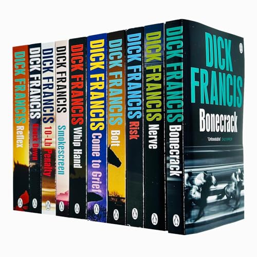 Stock image for Dick Francis Thriller Collection 10 Books Set (Nerve, Bonecrack, Knock Down, Come To Grief, Whip Hand, Smokescreen, Risk, Bolt, 10-Lb Penalty & Reflex) for sale by SecondSale