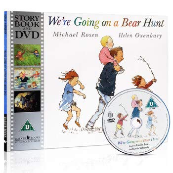 Stock image for  彩书 Were are Going on a Bear Hunt '们(书+"DVD) 童'学习 for sale by AwesomeBooks